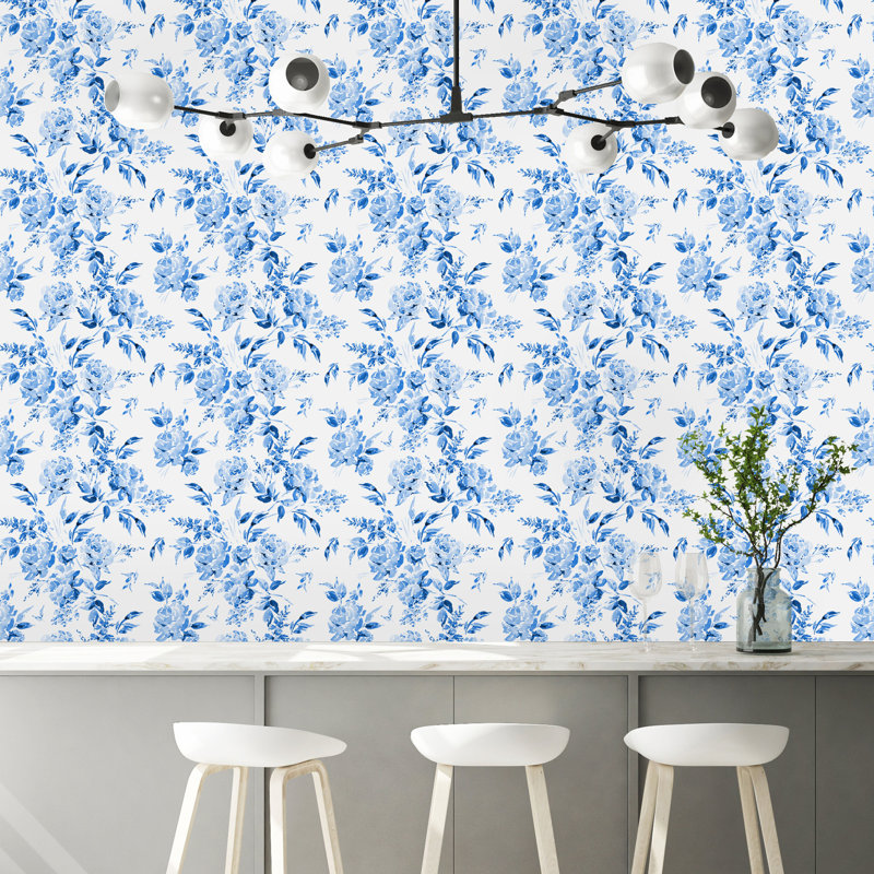 Rouleau de papier peint pelez et collez, L 16,67 po x l 25 po