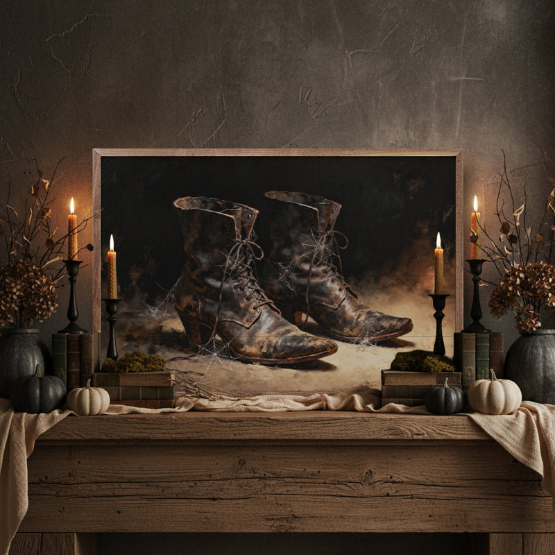 Witch Boots, 24" H x 36" W