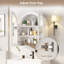 Armoire de salle de bain moderne à fixation murale avec tablettes réglables