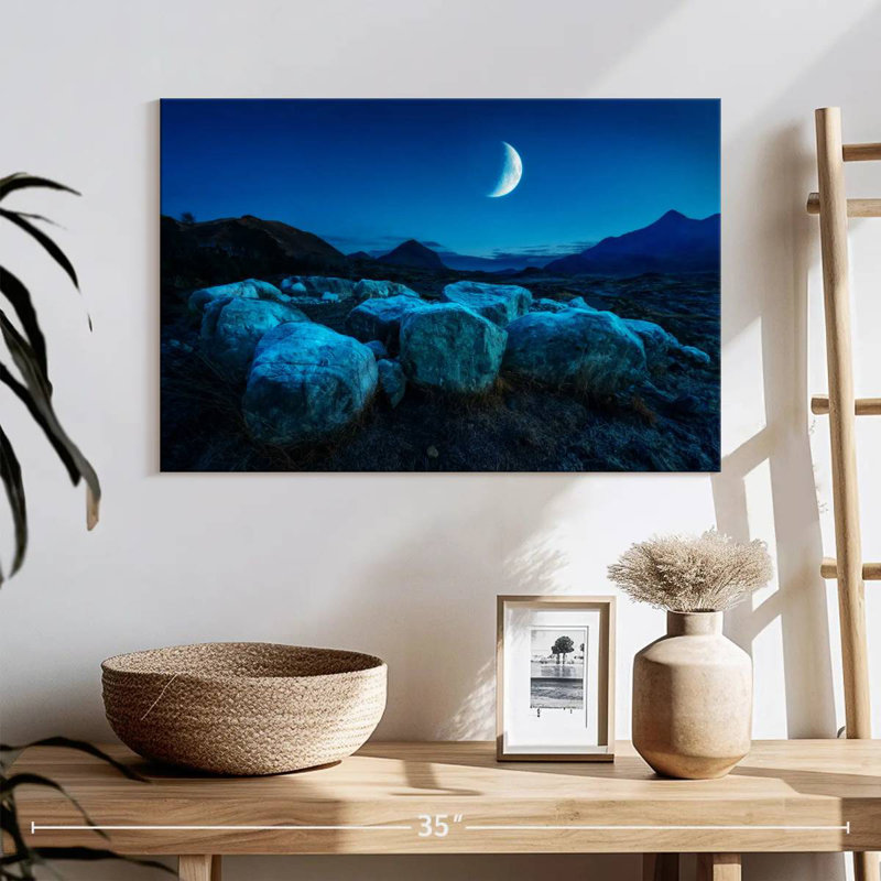 Oberle Isle Of Sky Moonrise, 16" H x 24" W