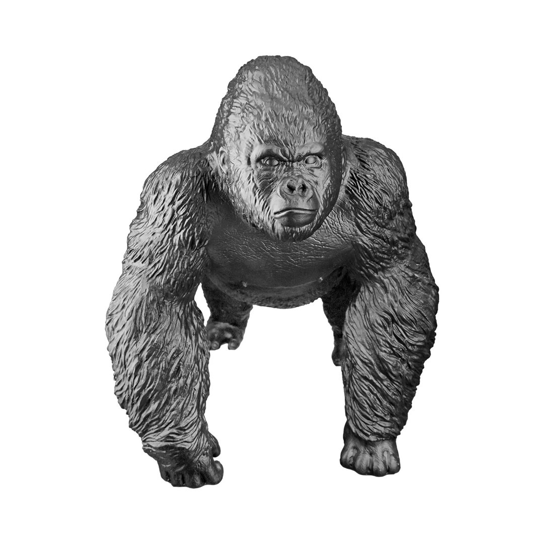 Figur Gorilla schwarz H. 26 cm