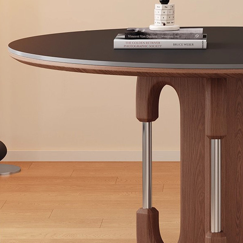 Table de salle à manger ronde de luxe légère, 29.53"H x 53.15"L x 53.15"W