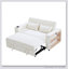 Canapé-lit convertible polyvalent avec dossier réglable et plusieurs options de rangement pour le salon
