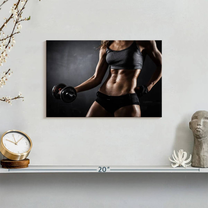 Sireci Weightlifting Lady, 8" H x 12" W