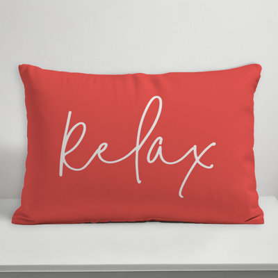 Relax Thin Outdoor Rectangular Pillow Cover & Insert