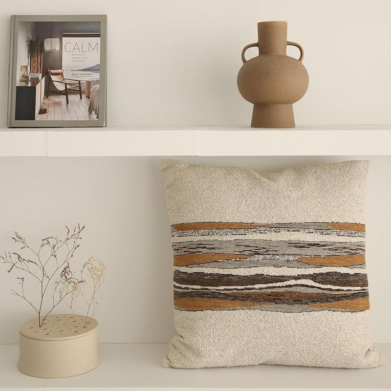 Abstract Linen Pillow Cover