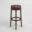Tabouret rembourré pivotant avec structure en bois massif Baylis-19293857-44944666
