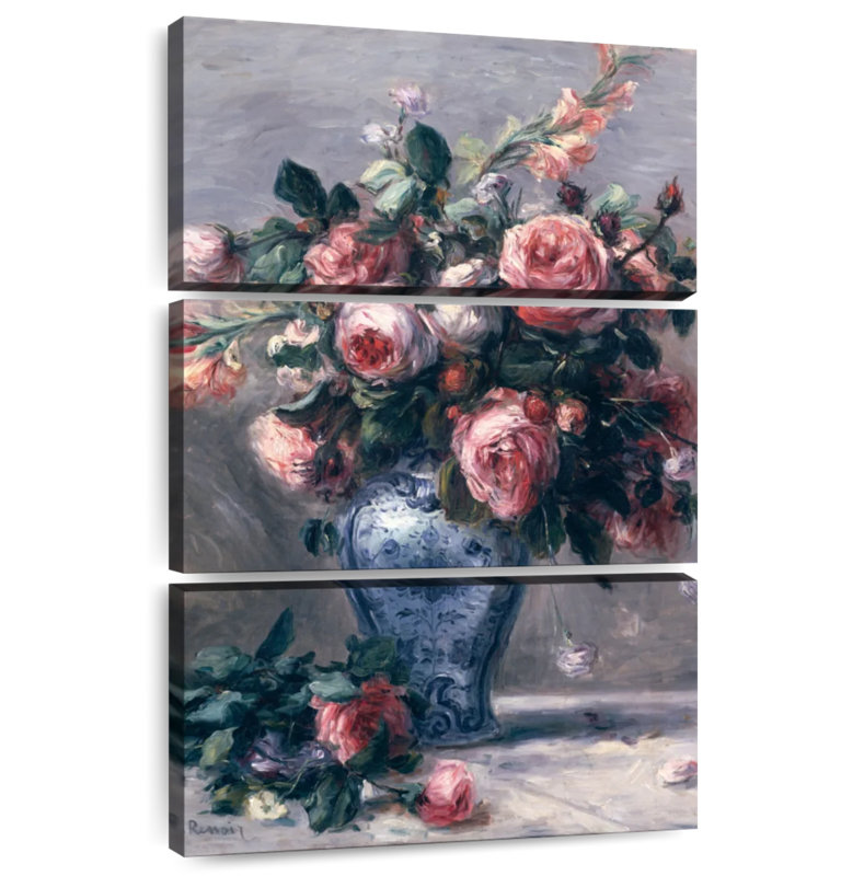 Harnek A Vase Of Roses Classic, 57" H x 36" W