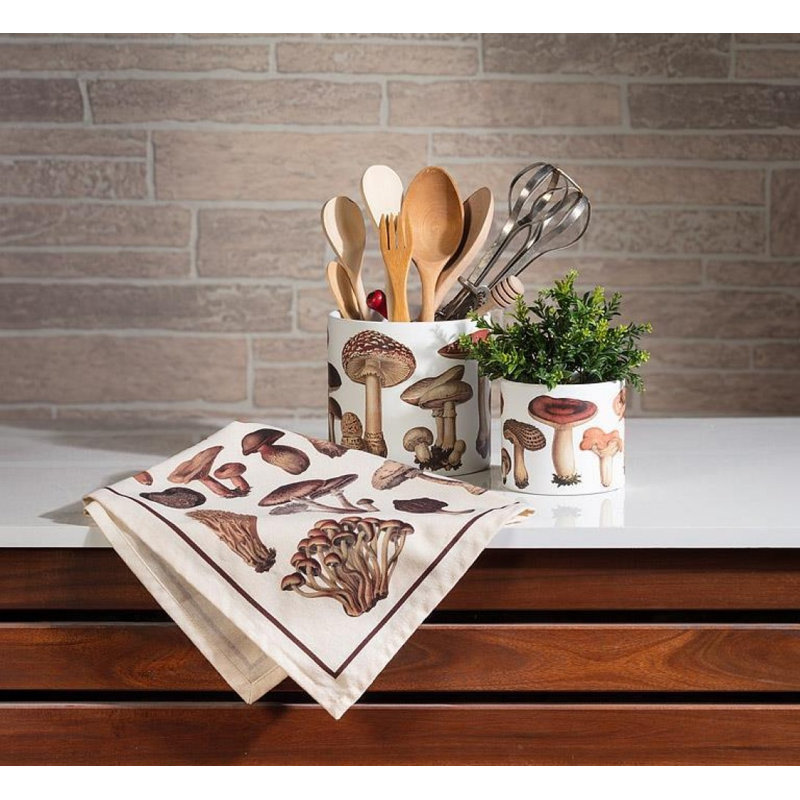 Large Botanical Mushroom Planter, 4" H x 4.5" W x 4.5" D