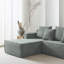 L-Shape Chaise Sectional Sofa, Swans Down, Stain Resistant, No Assembly Required, 7-Seater Sofa for Indoor Living Room and Bedroom-396854173