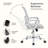 Modern Home Office Desk and Chair Set, Adjustable Standing Desk Paired with Ergonomic Mesh Chair for Maximum Comfort-1839165886