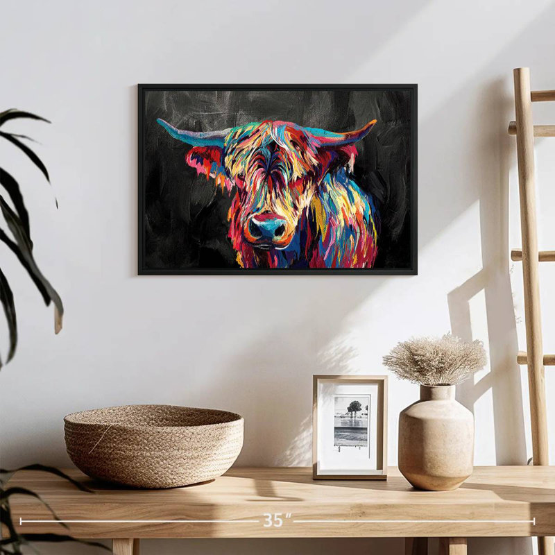 Vache Highland Brampt, H 13 po x l 19 po