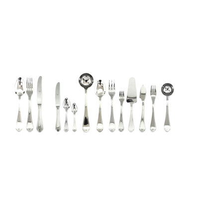 Leonardo Flatware Set with H/H Knives (Configuration S) - 113 Pieces - Stainless Steel