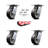 Rubber on Aluminum Caster