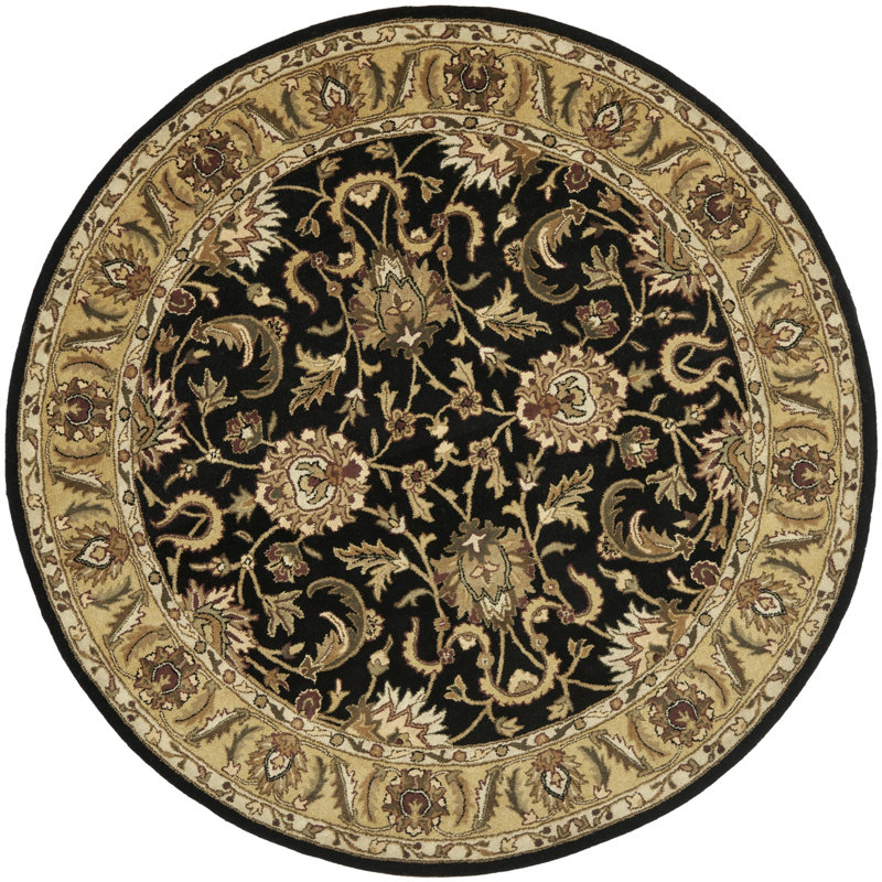 Amabel Oriental Hand-Tufted Wool Multi-Colour Area Rug, Round 8'