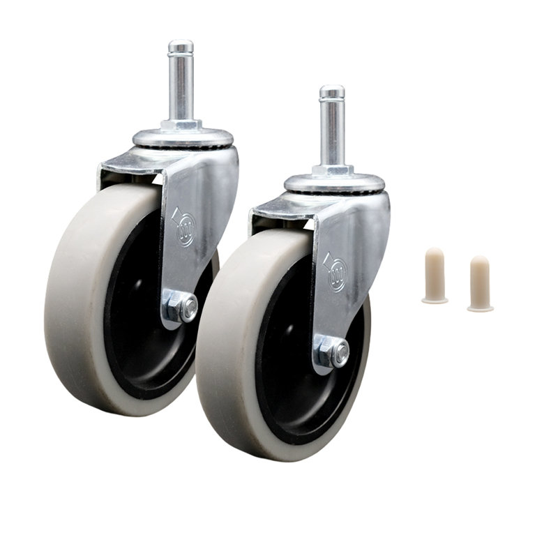 Rubbermaid Cleaning Cart Front Casters with Socket
