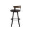 Tabouret de bar et de comptoir pivotant avec dossier en bois Drees-499896970-500473609-499896971