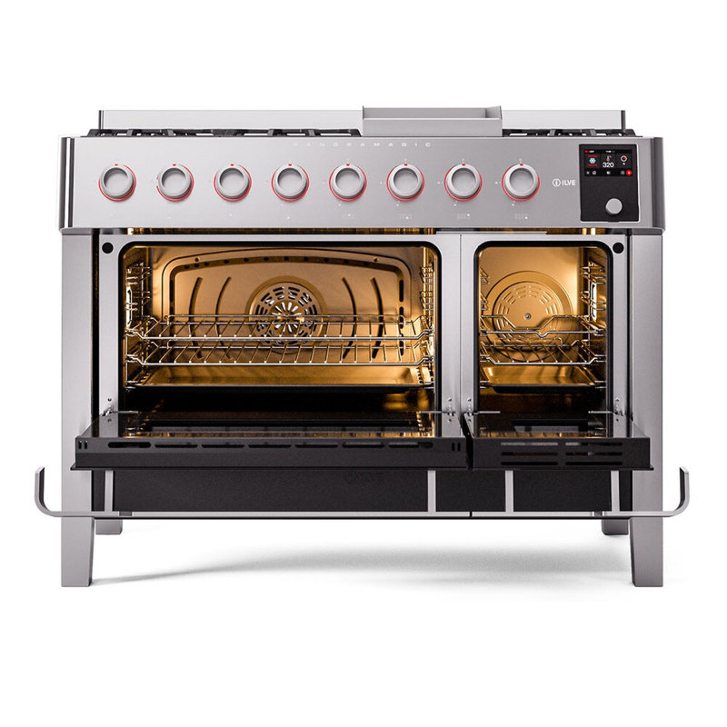 ILVE Panoramagic 48 in Dual Fuel Range, Liquid Propane