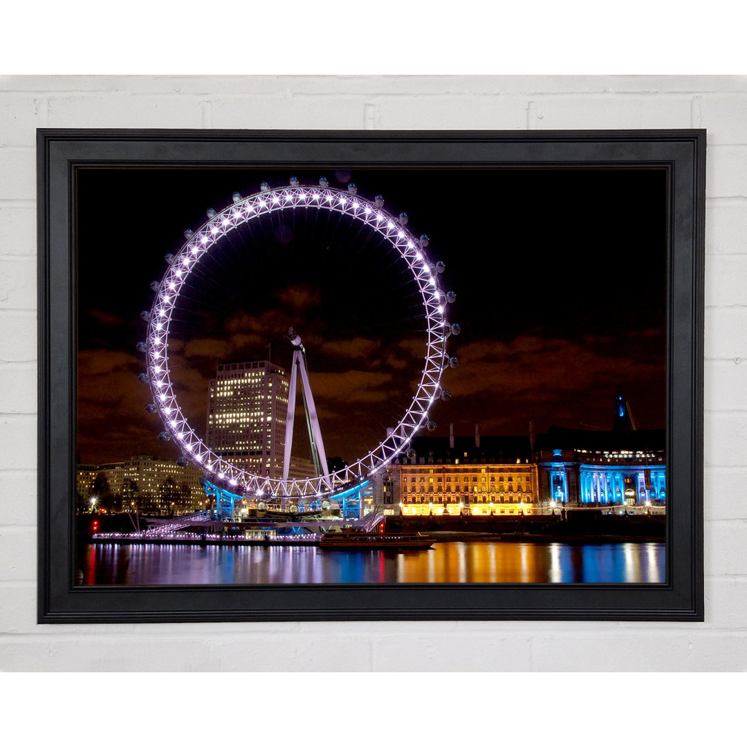 London Eye Wasserlichter - Druck