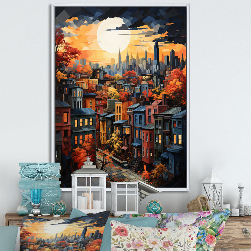 Harlem Harlem Renaissance Revival II, reproduction d'art sur toile, H 44 po x l 34 po x P 1,5 po, Cadre flottant blanc