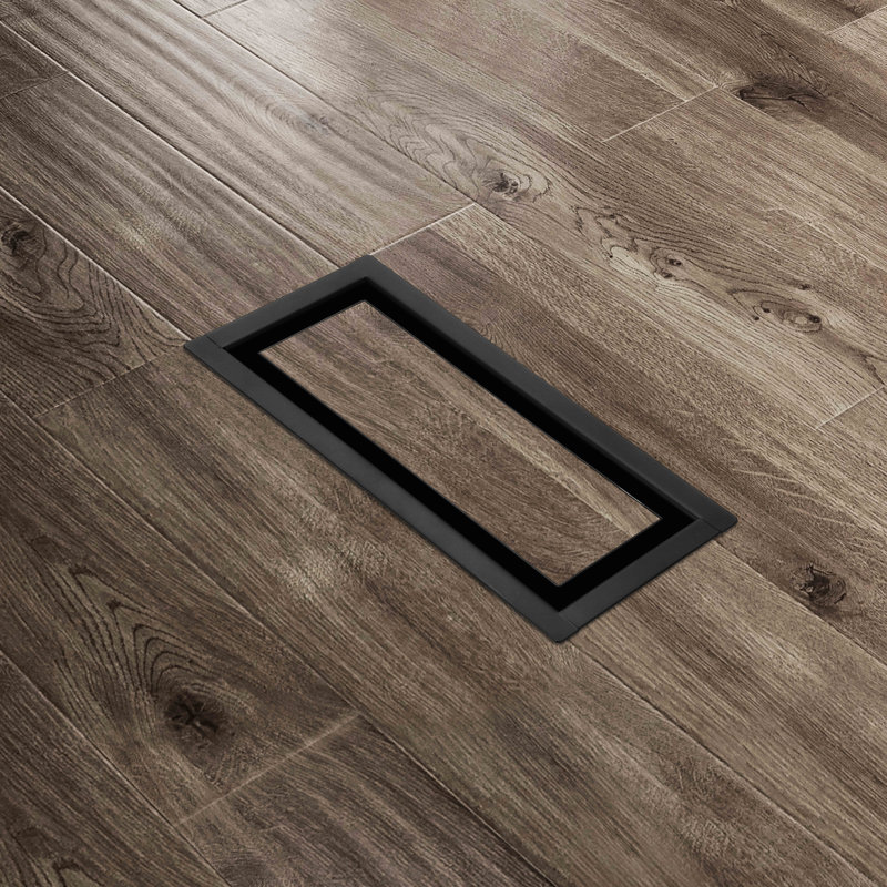 Couvercle de ventilation Linkaa 11 W, Noir mat, H 4 po x l 10 po x P 1,50 po