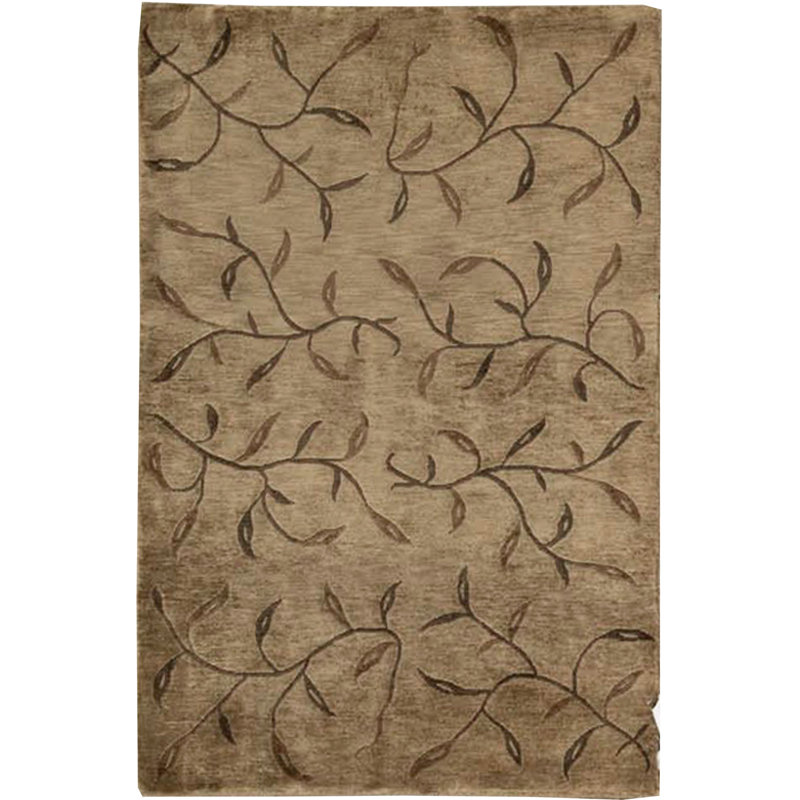 Tapis vert noué à la main de haute qualité