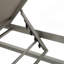 Ensemble de 2 chaises longues d'extérieur avec structure réglable en aluminium et siège en filet de textilène gris