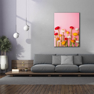 «Vibrant Ranunculus» par Incado, art mural sur toile
