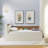 Upholstery Velvet Day Bed With Storage Headboard And Wireless Charging, Multi-Functional Daybed With Two Storage Drawers & LED Lights-1763893670