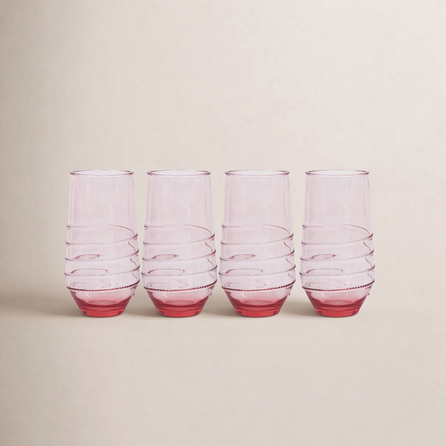 Amalia Acrylic Drinking Glass, 18.5 Oz., Coral