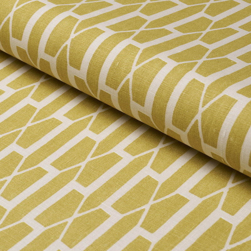 Tissu belvédère Schumacher X Veere Grenney, Jaune