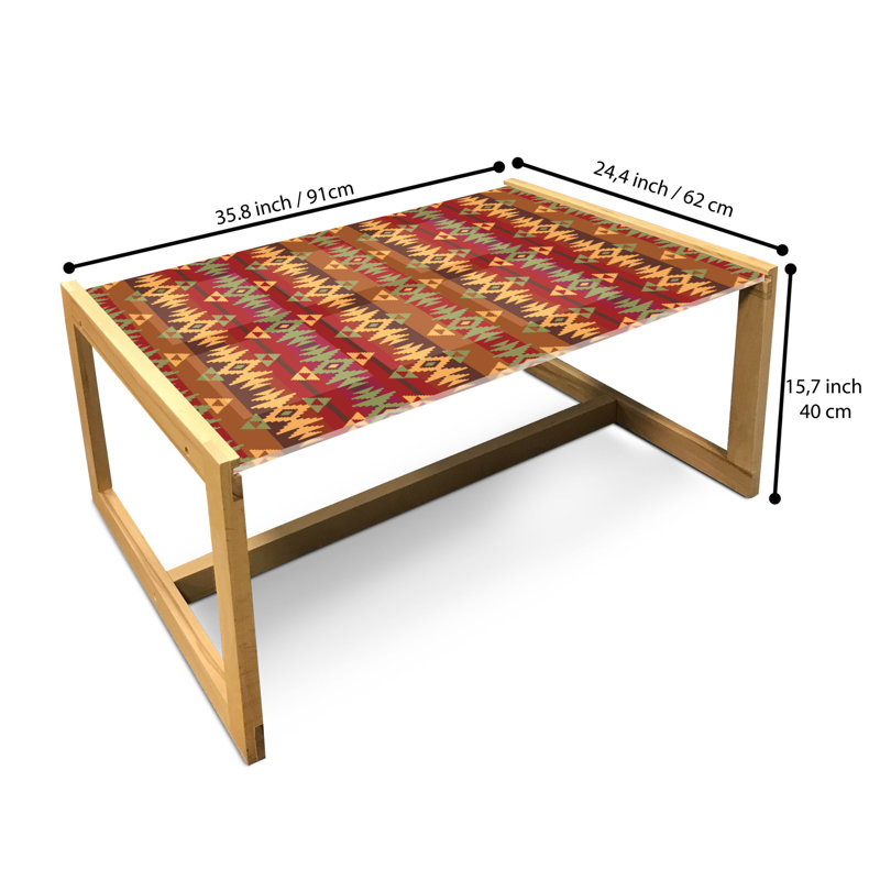 Jacarla Sled Coffee Table, 90cm H x 62cm W x 40cm D