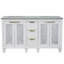 Ensemble de meuble-lavabo double 61 "avec miroir Schreck-278865999-278866354