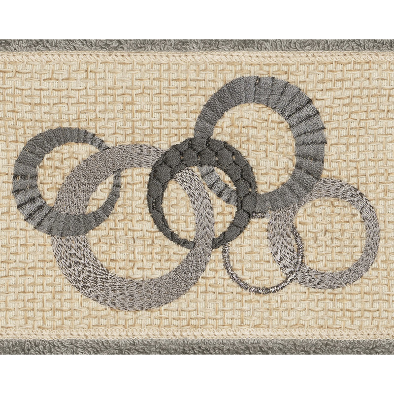 Annabelle Turkish Cotton Midweight Hand Towel, Dark Gray