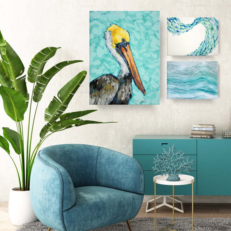 «Flow» par Norman Wyatt Jr - reproduction d'art sur toile tendue, H 16 po x l 20 po x P 1,5 po