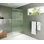 Gaia 38 in. x 78 in. Frameless Fluted Single Fixed Shower Panel