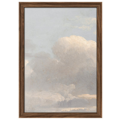 Art mural vintage rétro encadré pour chambre à coucher - 26 po x 36 po brun