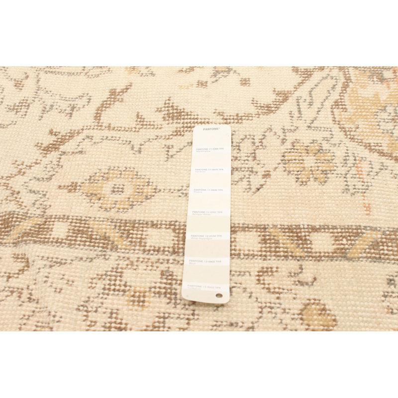 Tapis unique en laine noué à la main de style années 1990 de 5 pi 11 po x 9 pi 10 po Formby