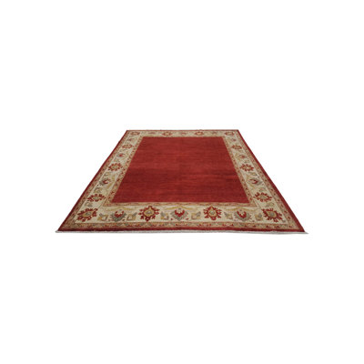 Davey Hand Knotted 8x10 Red Rug