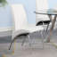 Chaises d'appoint rembourrées en similicuir