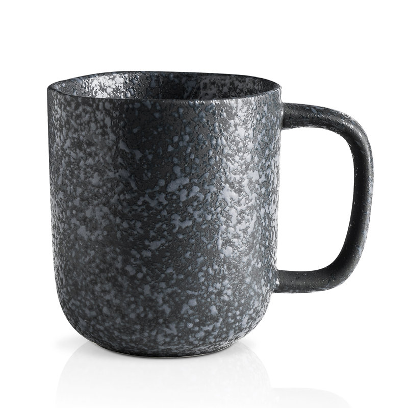 Stone Lain Tom 4-Piece Mug Set Stoneware, Black