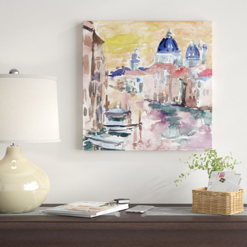 River City IV 1 Piece Painting, 51cm H x 51cm W, Wrapped Canvas