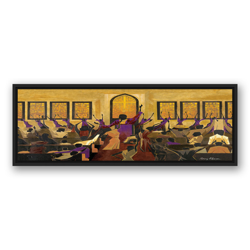 G Church Church Song, reproduction d'art sur toile, H 13,75 po x l 37,75 po
