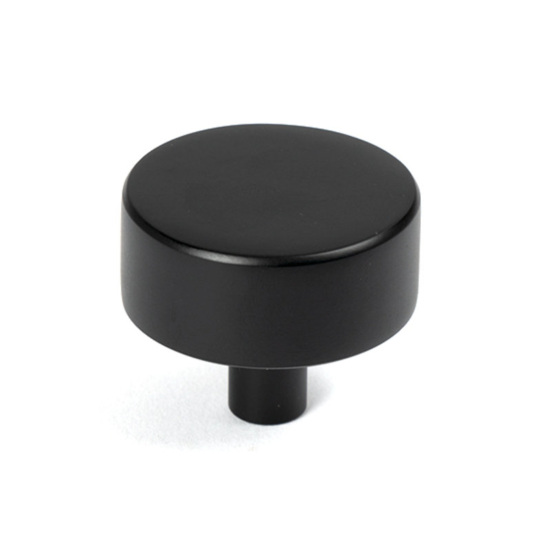 Round Knob, 4 cm, Matt Black