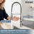 MASO Touchless Spring Kitchen Faucet with Pull-Down Sprayer, Fahrenheit Temperature Display, 3 Spray Modes, 360° Swivel, Single Handle for RV, Farmhouse, Camper, Laundry & Bar,Brushed Nickel-125898244