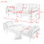 Accoudoir rond en velours 72,5 po Sritha-145971190