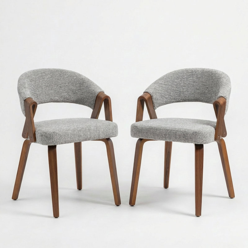 Providence Upholstered Dining Chair, Gray