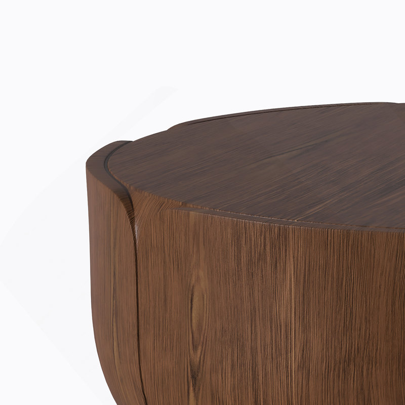 Table basse Drum, Brun