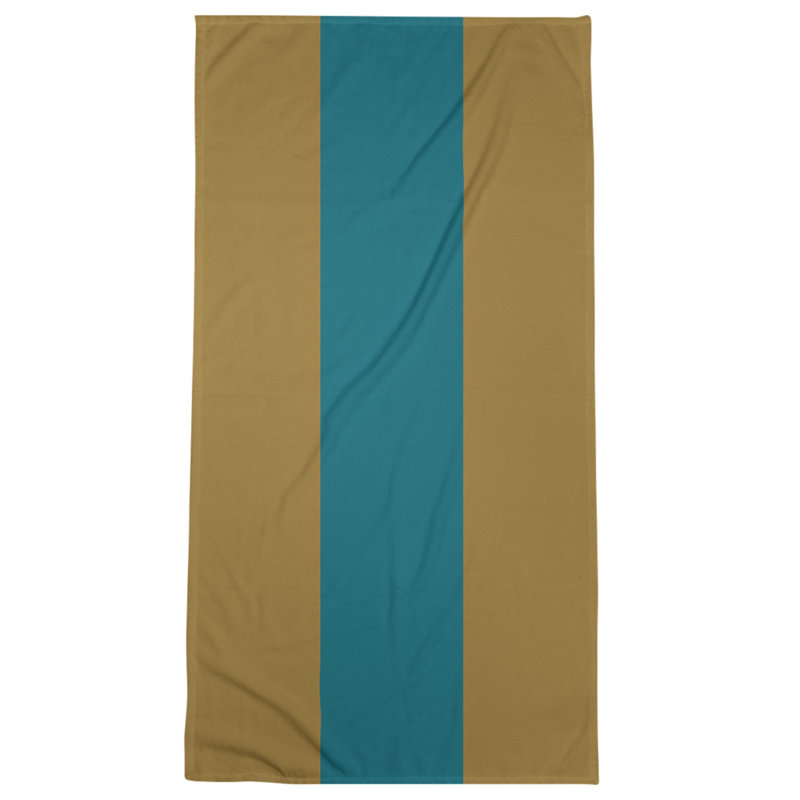 Bath Towel, Gold/Teal