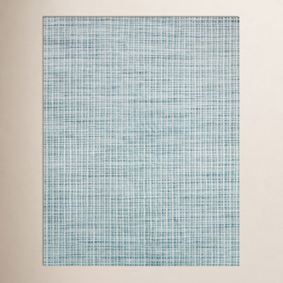 Hannon Blue Hand-Woven Geometric Rug